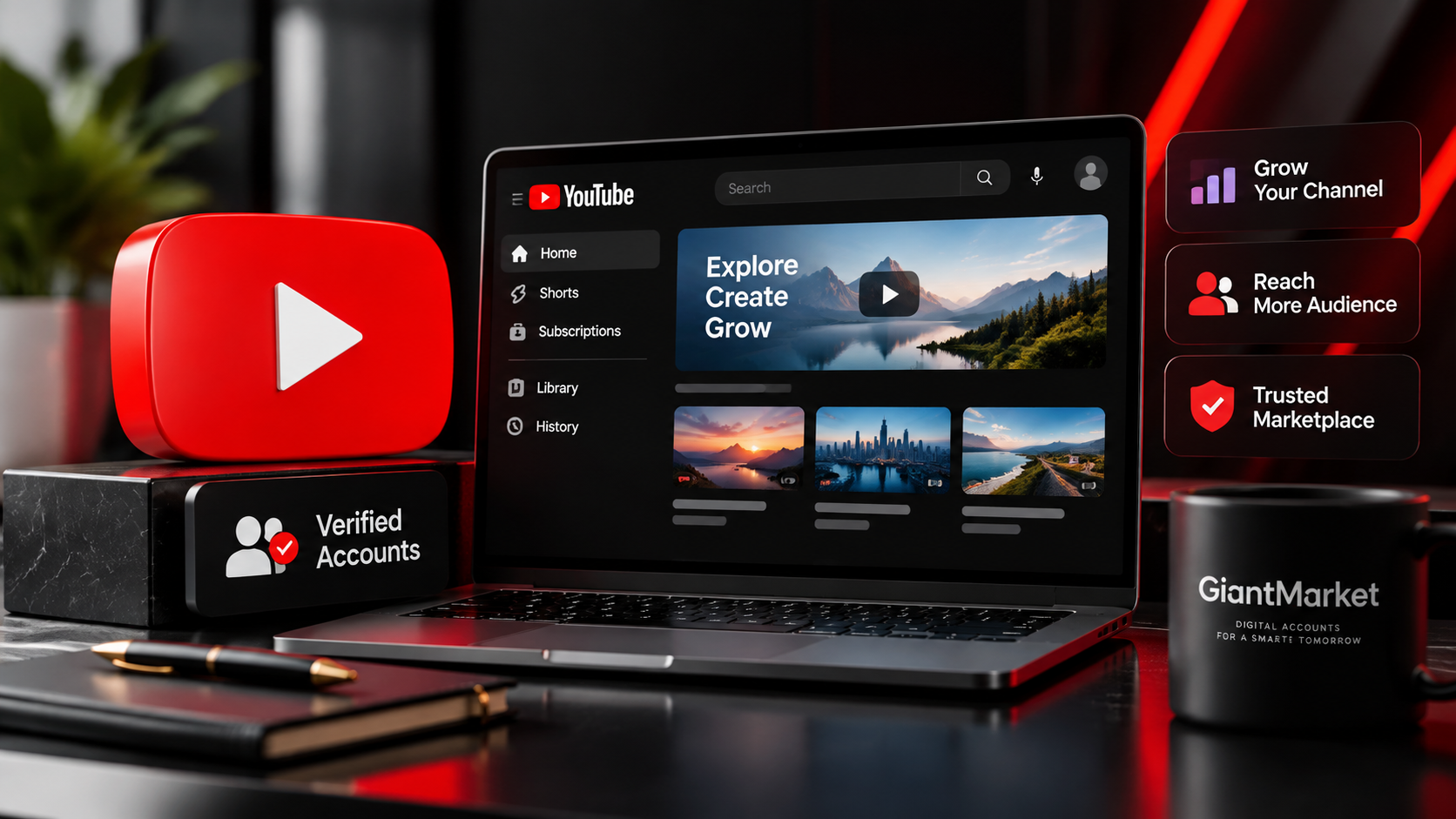Buy YouTube Accounts for Business and Marketing Growth