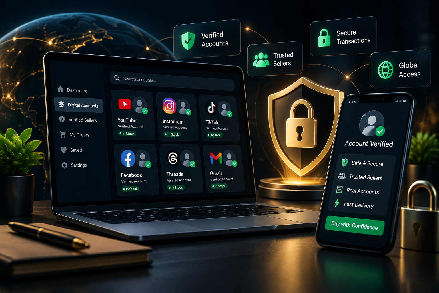 How to Choose Safe and Reliable Digital Accounts Online